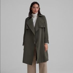 Club Monaco Olive Trench Coat